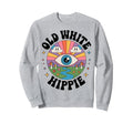 Trippy Old White Hippie Sweatshirt - Fun Novelty Design for Adults - T-Shirt, Sweatshirt, Hoodie