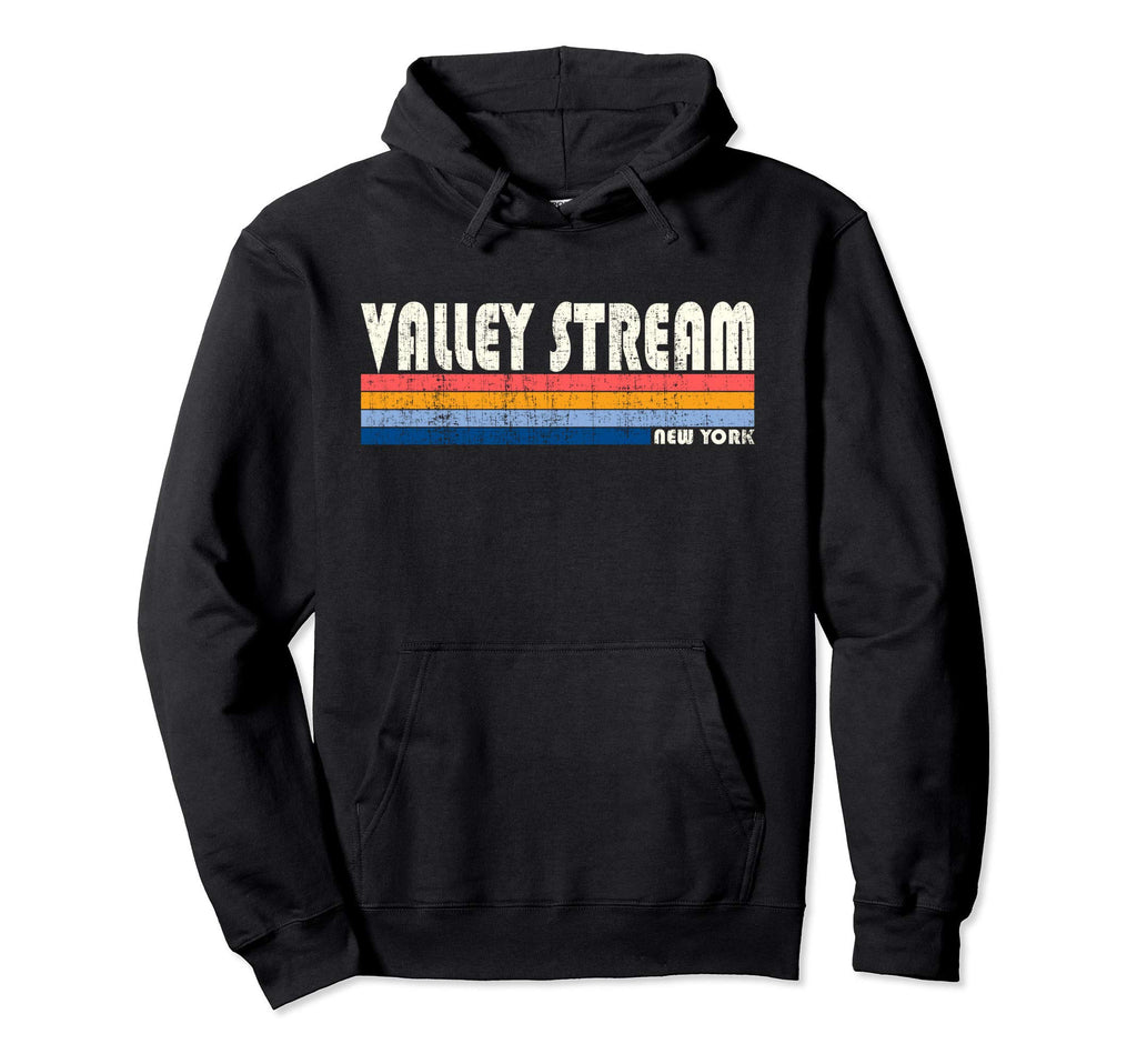 70S 80S Valley Stream Ny Hoodie - Graphic Print Unisex - T-Shirt, Sweatshirt, Hoodie