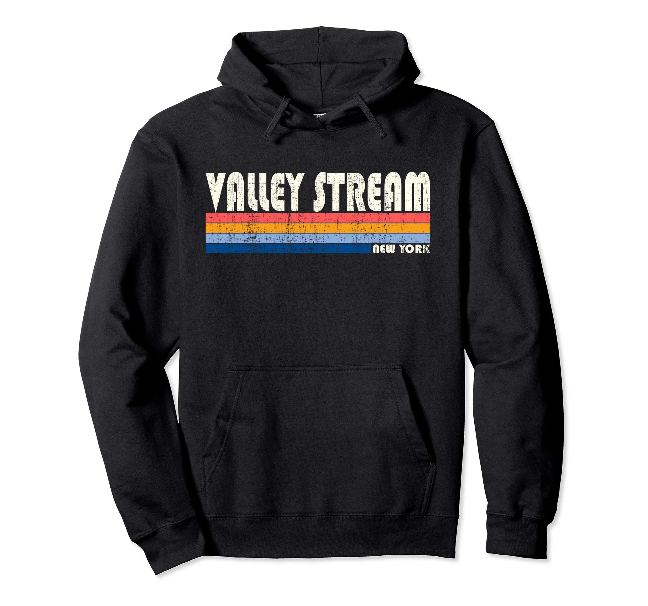 70S 80S Valley Stream Ny Hoodie - Graphic Print Unisex - T-Shirt, Sweatshirt, Hoodie