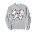 Game Day Baseball Bow Coquette Sweatshirt - Unique Graphic for Adults - T-Shirt, Sweatshirt, Hoodie