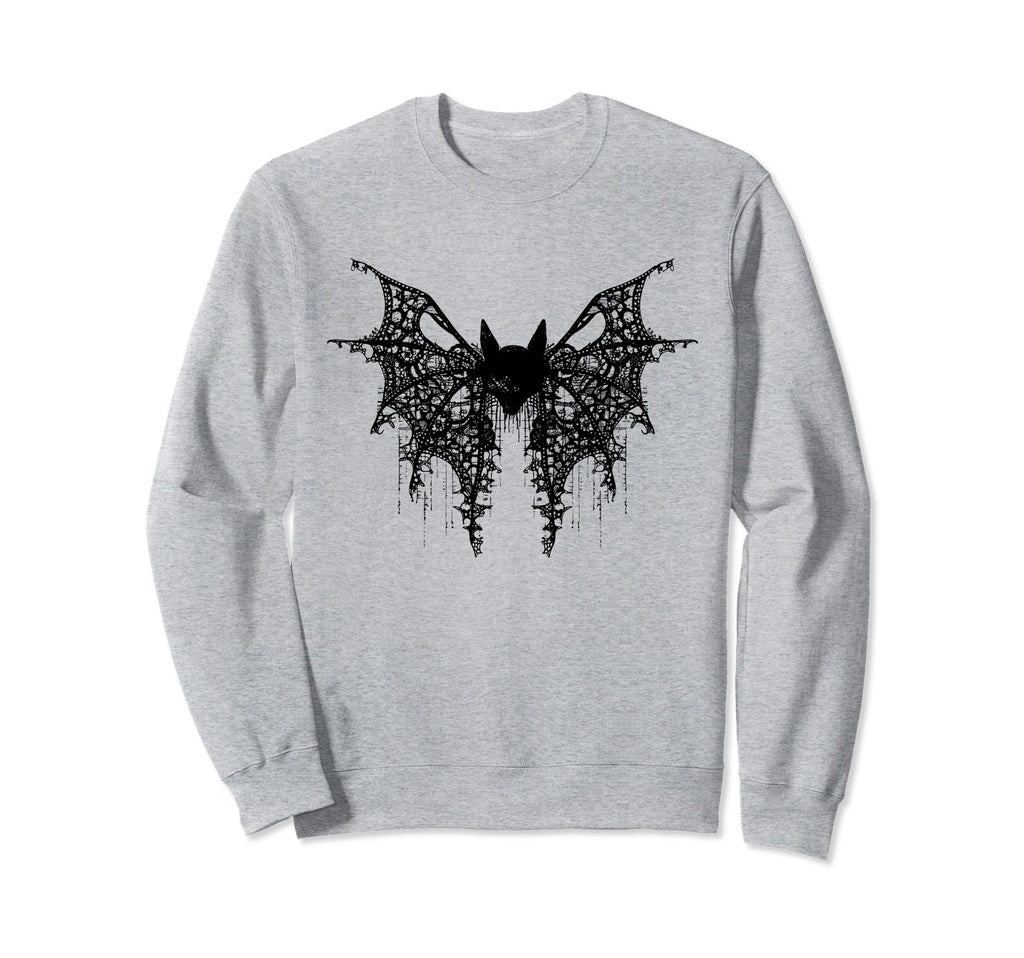 Bat Coquette Bow Halloween Bow Sweatshirt - Casual Everyday Wear Unisex - T-Shirt, Sweatshirt, Hoodie