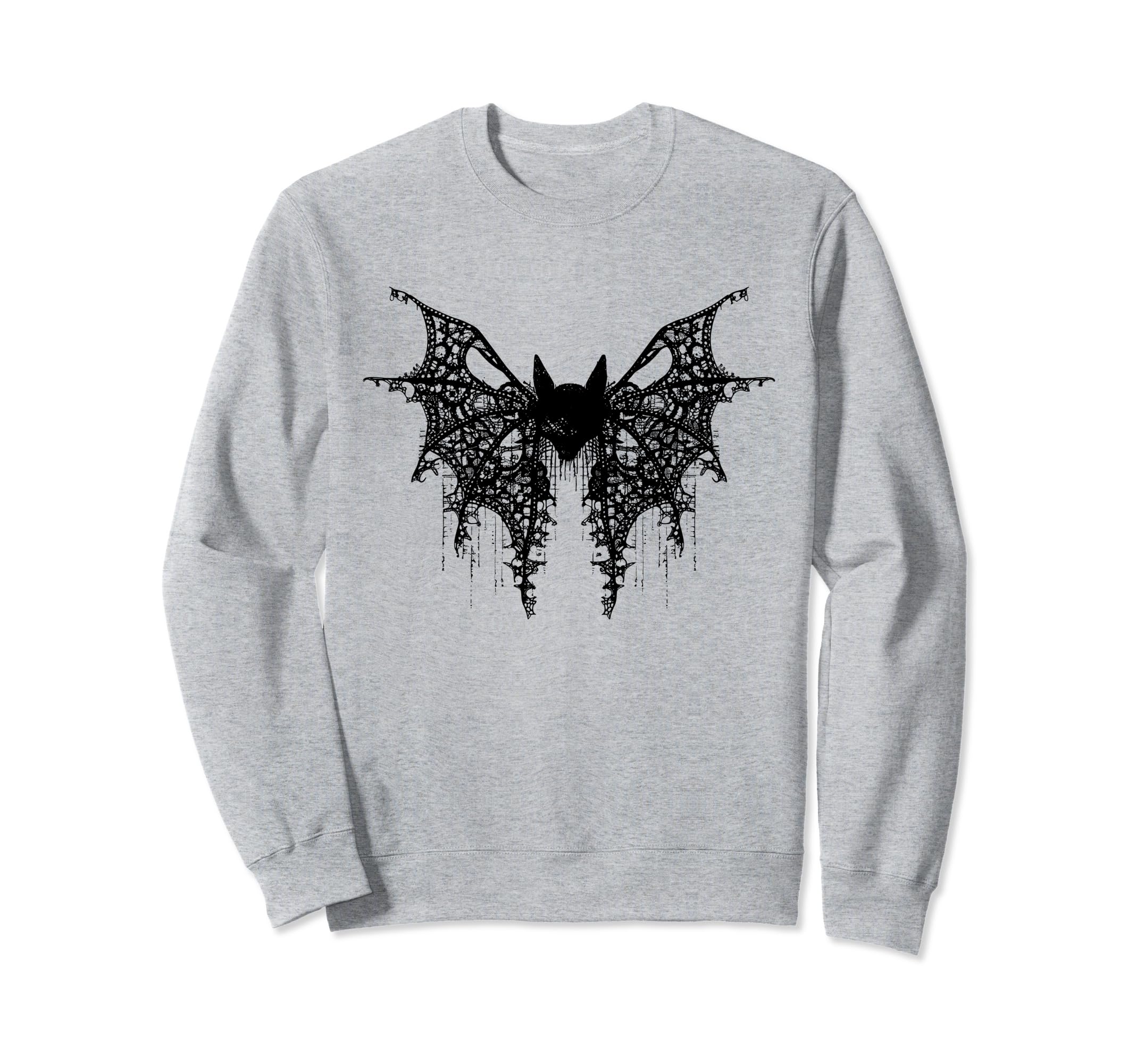 Bat Coquette Bow Halloween Bow Sweatshirt - Casual Everyday Wear Unisex - T-Shirt, Sweatshirt, Hoodie
