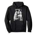 Capybara Drinking Iced Coffee Funny Hoodie - Aesthetic Graphic for Adults - T-Shirt, Sweatshirt, Hoodie