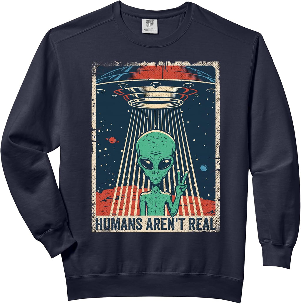 Funny Alien Gifts Space Galaxy UFO Merch - Adult & Kids T-Shirts, Sweatshirts & Hoodies apparel design preview 1