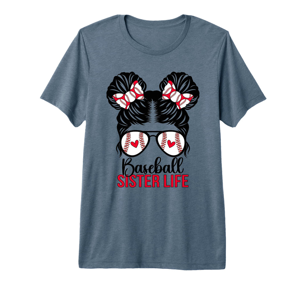 Baseball Sister Life Sister Baseball T-Shirt - Novelty Apparel Men Women - T-Shirt, Sweatshirt, Hoodie