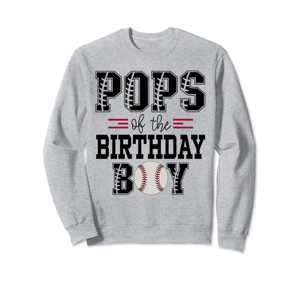 Pops Birthday Baseball Lover First Sweatshirt - Custom Art Print Unisex - T-Shirt, Sweatshirt, Hoodie