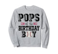 Pops Birthday Baseball Lover First Sweatshirt - Custom Art Print Unisex - T-Shirt, Sweatshirt, Hoodie