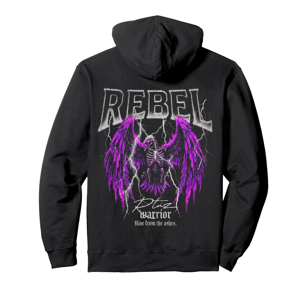 Back Y2K Streetwear Phoenix Hoodie - Custom Art Print Unisex - T-Shirt, Sweatshirt, Hoodie