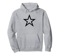 Cyber Y2K Aesthetic Black Star Trashy Hoodie - Novelty Apparel for Adults - T-Shirt, Sweatshirt, Hoodie