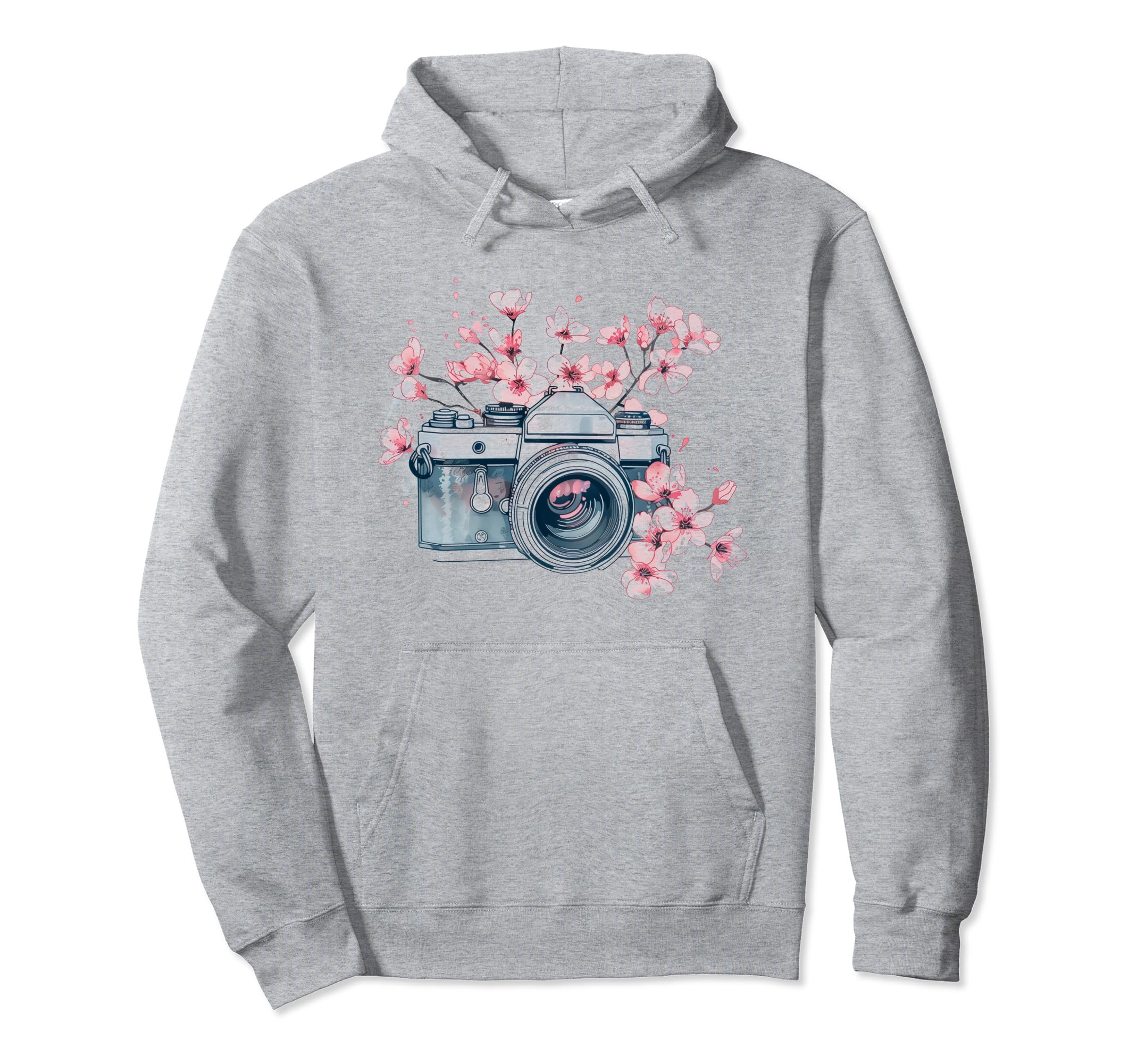 Photographer Camera Flowers Hoodie - Aesthetic Graphic Men Women - T-Shirt, Sweatshirt, Hoodie