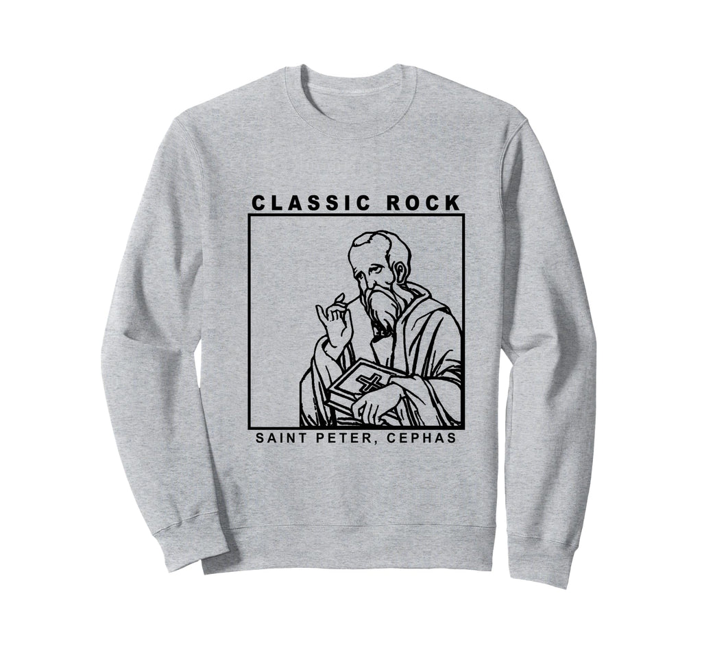 Saint Peter Rock Catholic Vibe Sweatshirt - Casual Everyday Wear Men Women - T-Shirt, Sweatshirt, Hoodie