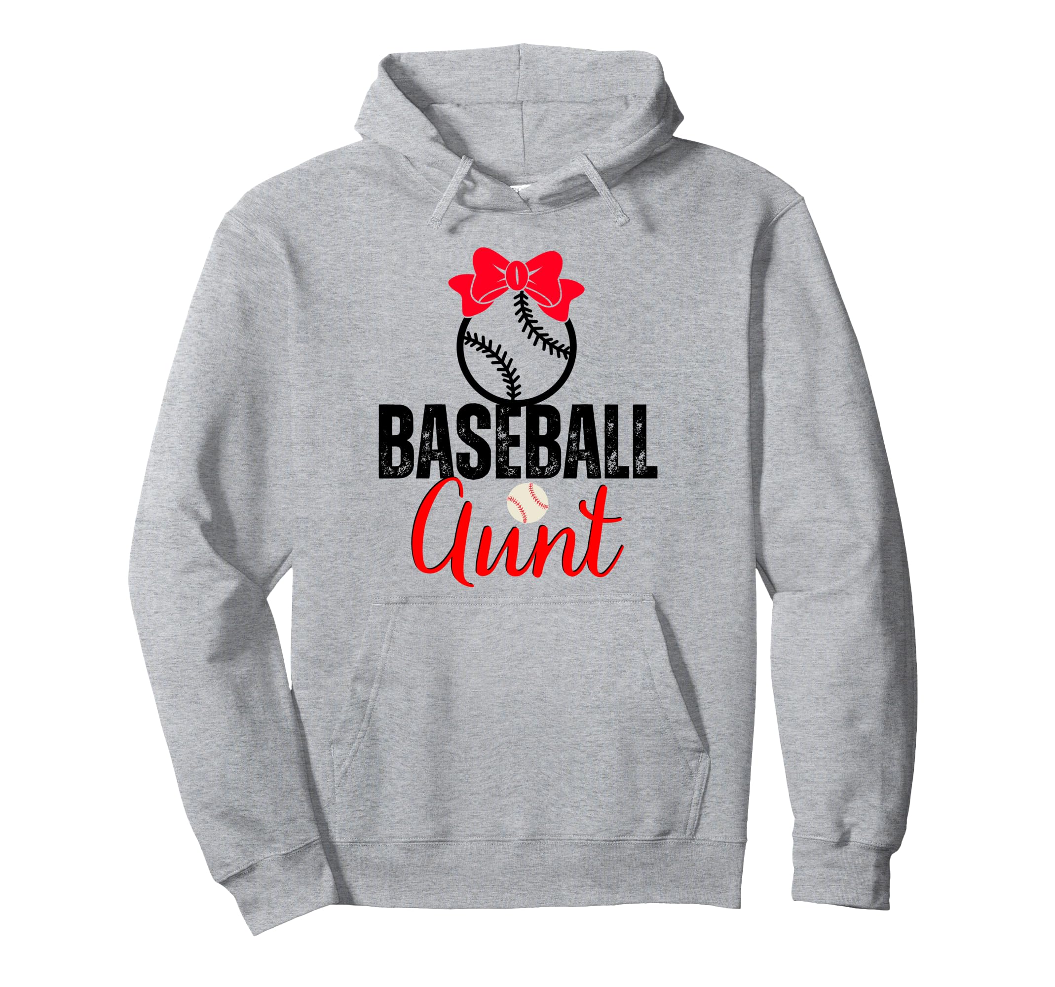 Baseball Aunt Family Matching Aunt Hoodie - Novelty Apparel for Adults - T-Shirt, Sweatshirt, Hoodie