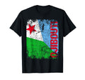 Djibouti Flag Distressed Djibouti T-Shirt - Unique Graphic Men Women - T-Shirt, Sweatshirt, Hoodie