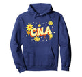 Cna Certified Nursing Assistant Flower Hoodie - Trendy Graphic for Adults - T-Shirt, Sweatshirt, Hoodie