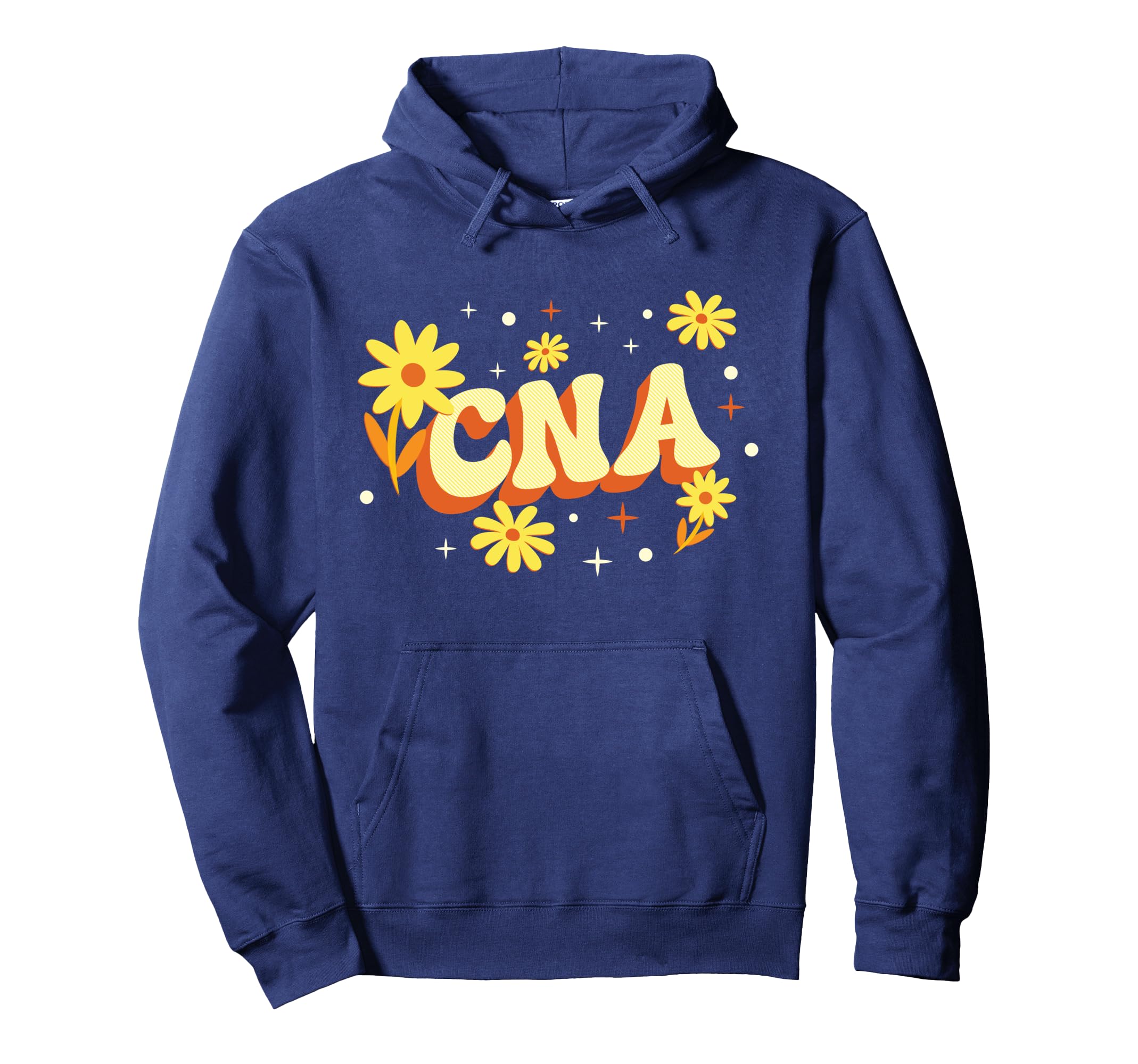 Cna Certified Nursing Assistant Flower Hoodie - Trendy Graphic for Adults - T-Shirt, Sweatshirt, Hoodie