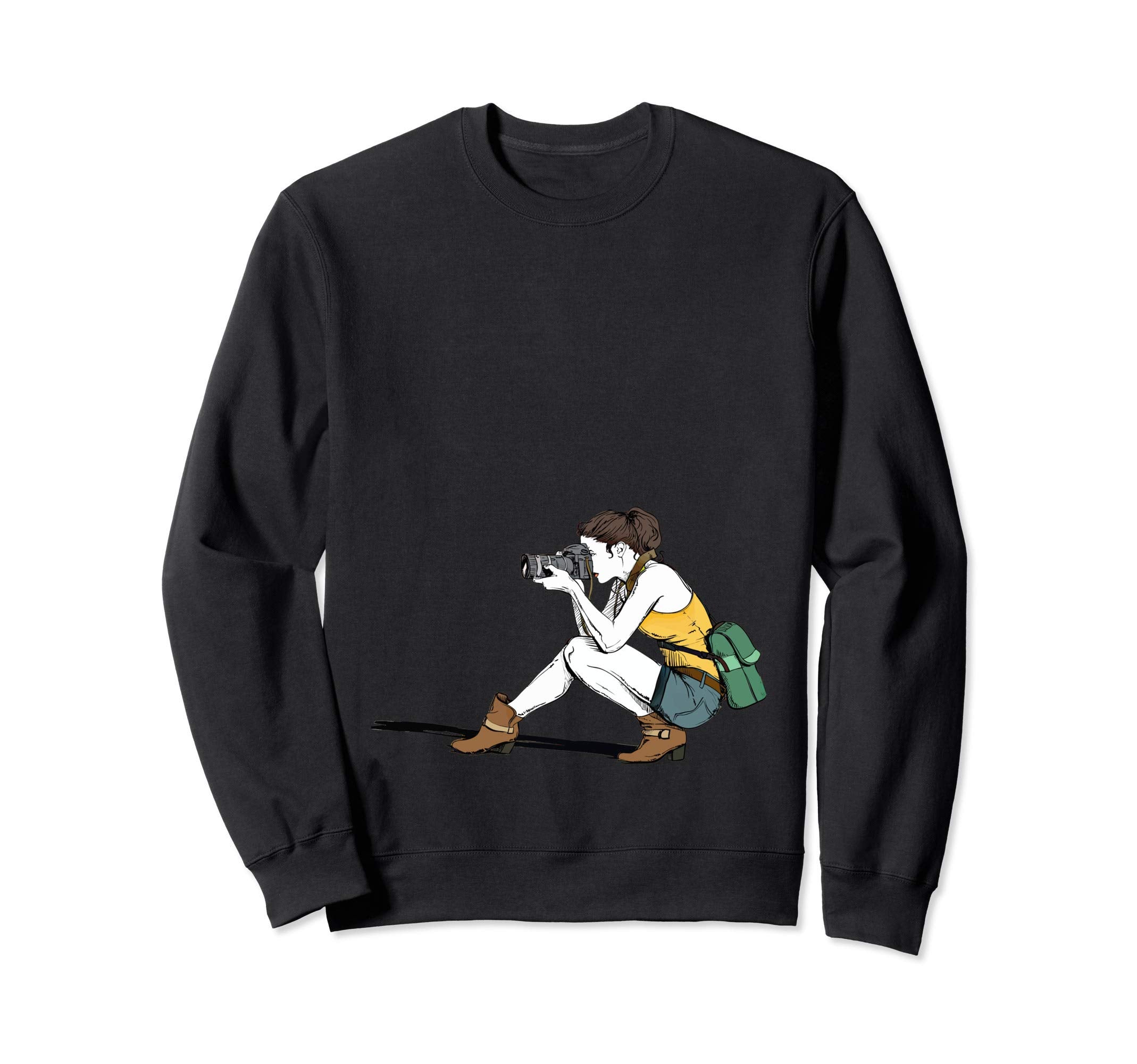 Photography Camera Sweatshirt - Fun Novelty Design for Adults - T-Shirt, Sweatshirt, Hoodie
