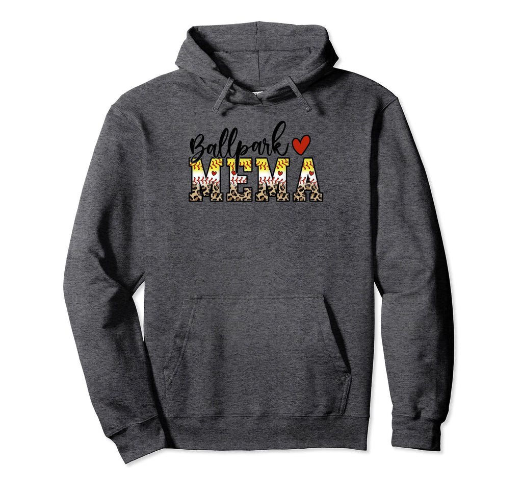 Ballpark Mema Baseball Softball Mom Hoodie - Aesthetic Graphic Unisex - T-Shirt, Sweatshirt, Hoodie