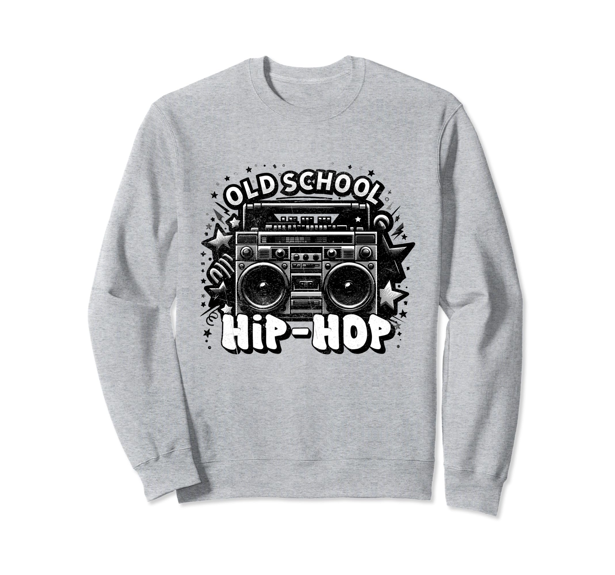 Old School Hip Hop Fan 80S 90S Hip Hop Sweatshirt - Graphic Print Unisex - T-Shirt, Sweatshirt, Hoodie