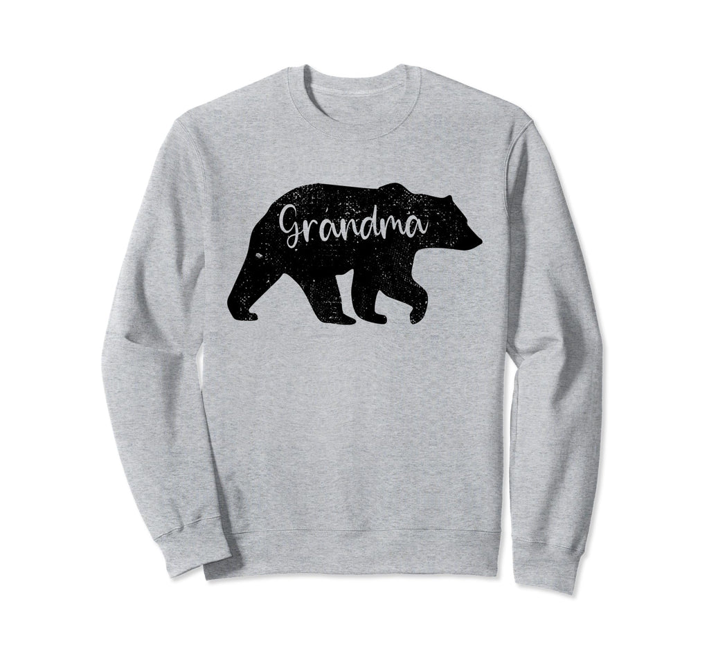 Grandma Bear Mothers Day Distressed Sweatshirt - Novelty Apparel Unisex - T-Shirt, Sweatshirt, Hoodie