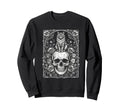 Skull Cat Skeleton Kitty Kitten Sweatshirt - Trendy Graphic for Adults - T-Shirt, Sweatshirt, Hoodie