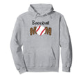 Baseball Mom Leopard Funny Softball Hoodie - Streetwear Style for Adults - T-Shirt, Sweatshirt, Hoodie