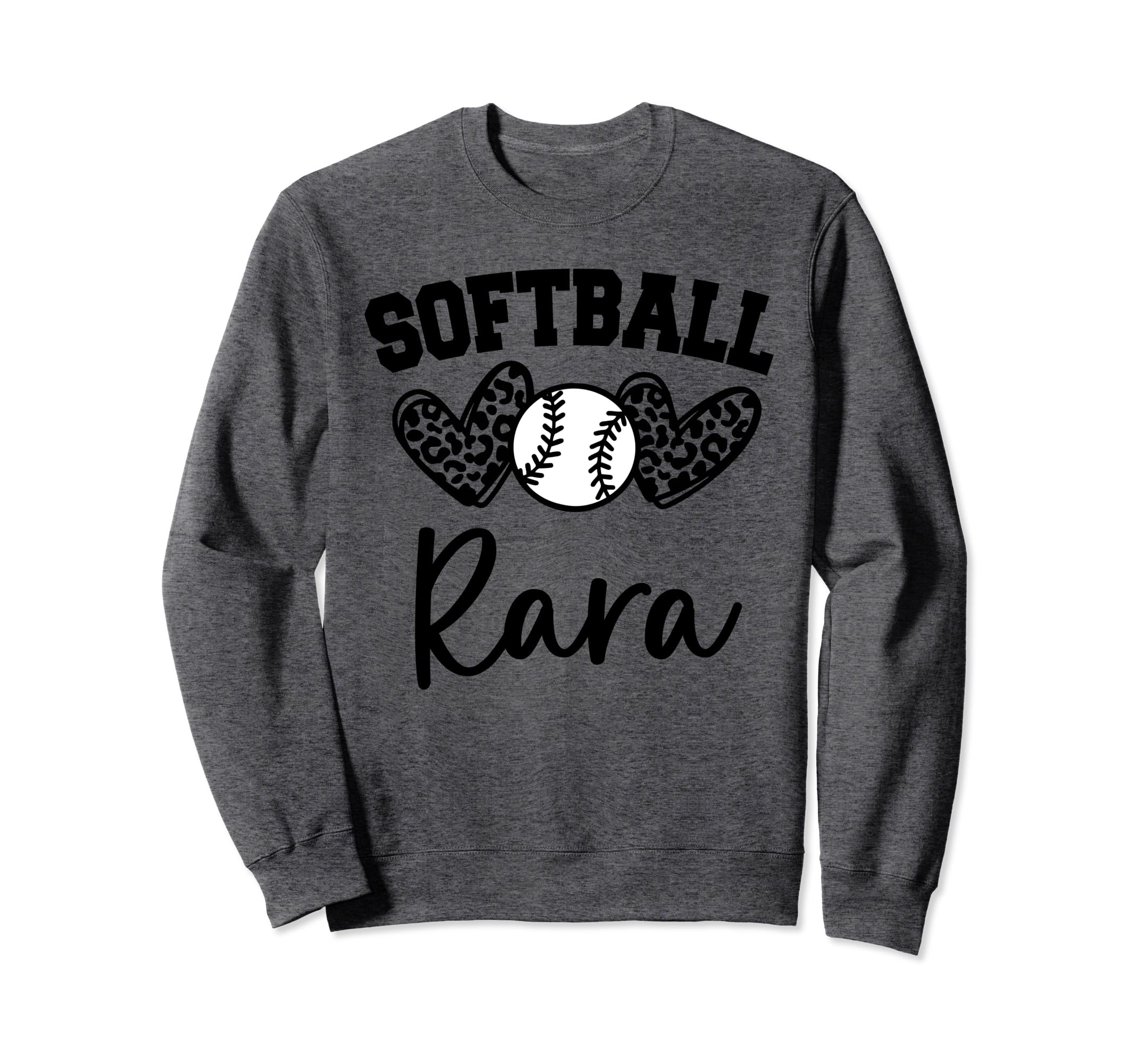 Personalized Baseball Heart Rara Sweatshirt - Graphic Print for Adults - T-Shirt, Sweatshirt, Hoodie