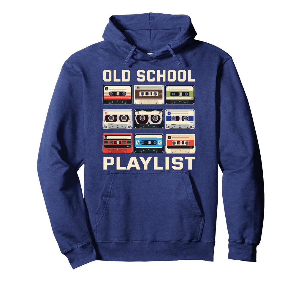 Old School Playlist 80S 90S Cassette Hoodie - Unique Graphic for Adults - T-Shirt, Sweatshirt, Hoodie