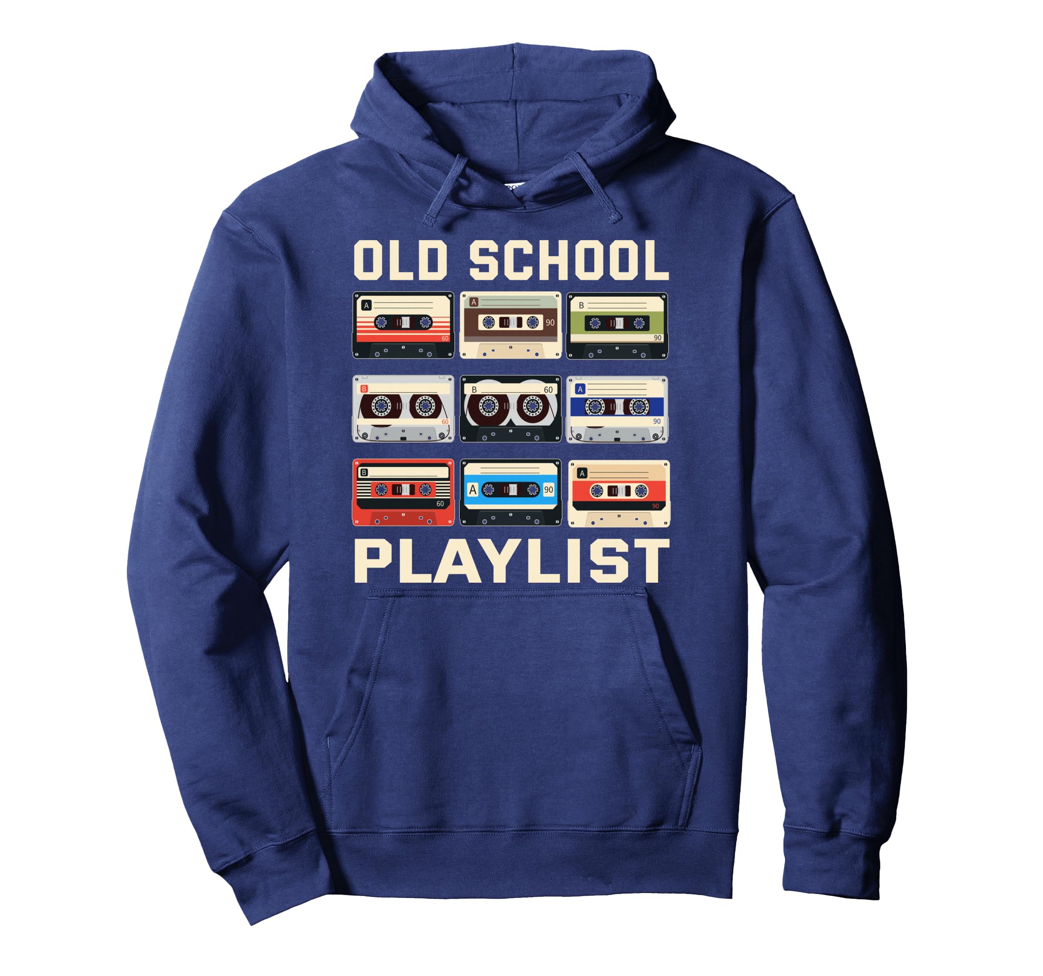 Old School Playlist 80S 90S Cassette Hoodie - Unique Graphic for Adults - T-Shirt, Sweatshirt, Hoodie