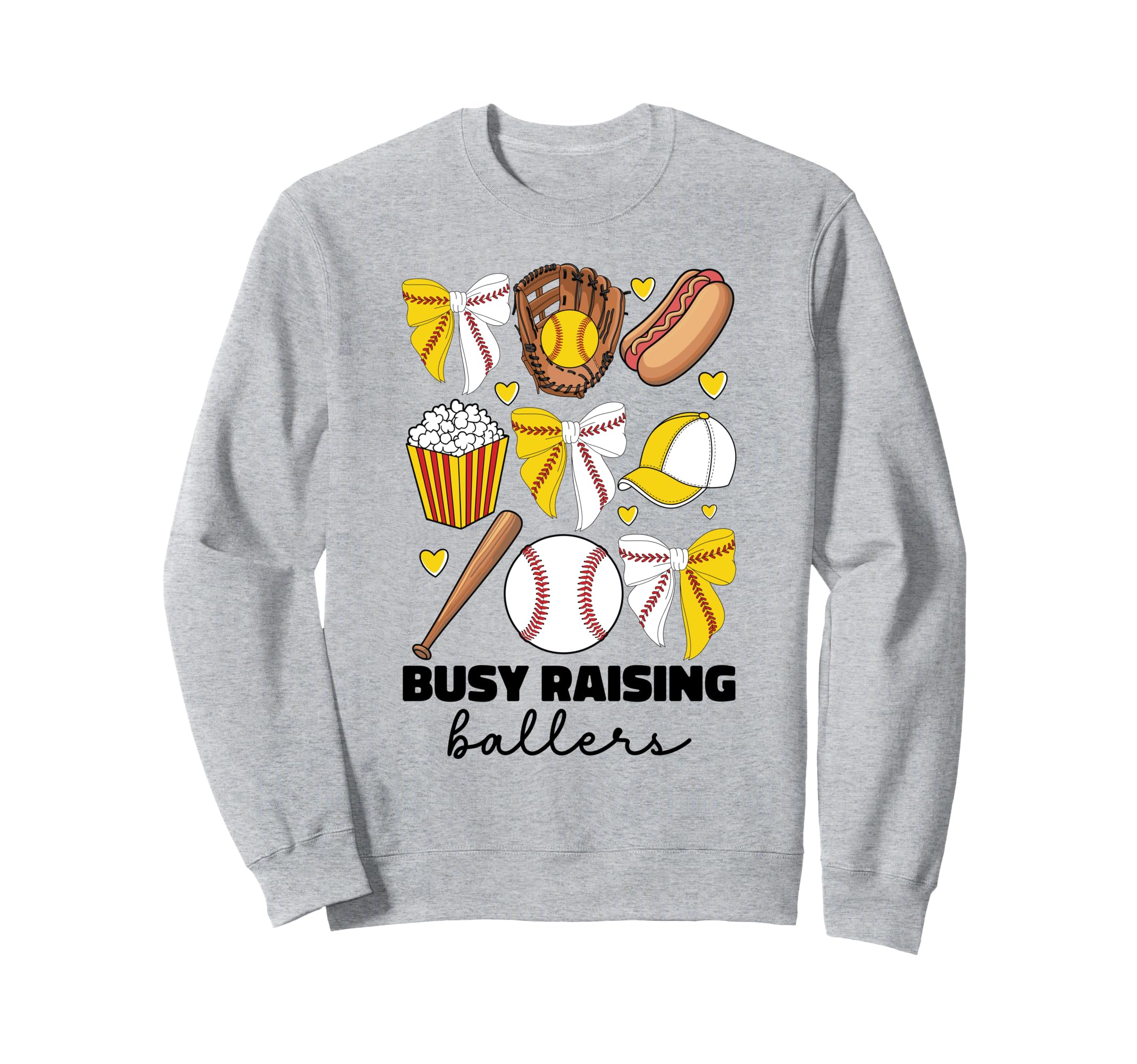 Busy Raising Ballers Baseball And Sweatshirt - Fun Novelty Design Unisex - T-Shirt, Sweatshirt, Hoodie