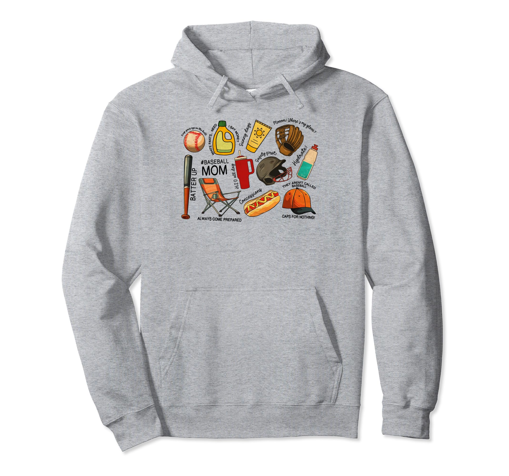 Baseball Mama Baseball Biggest Fan Game Hoodie - Unique Graphic Men Women - T-Shirt, Sweatshirt, Hoodie