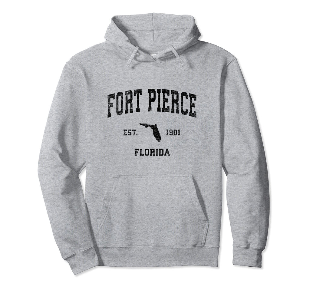 Fort Pierce Florida Fl Sports Black Hoodie - Aesthetic Graphic Unisex - T-Shirt, Sweatshirt, Hoodie