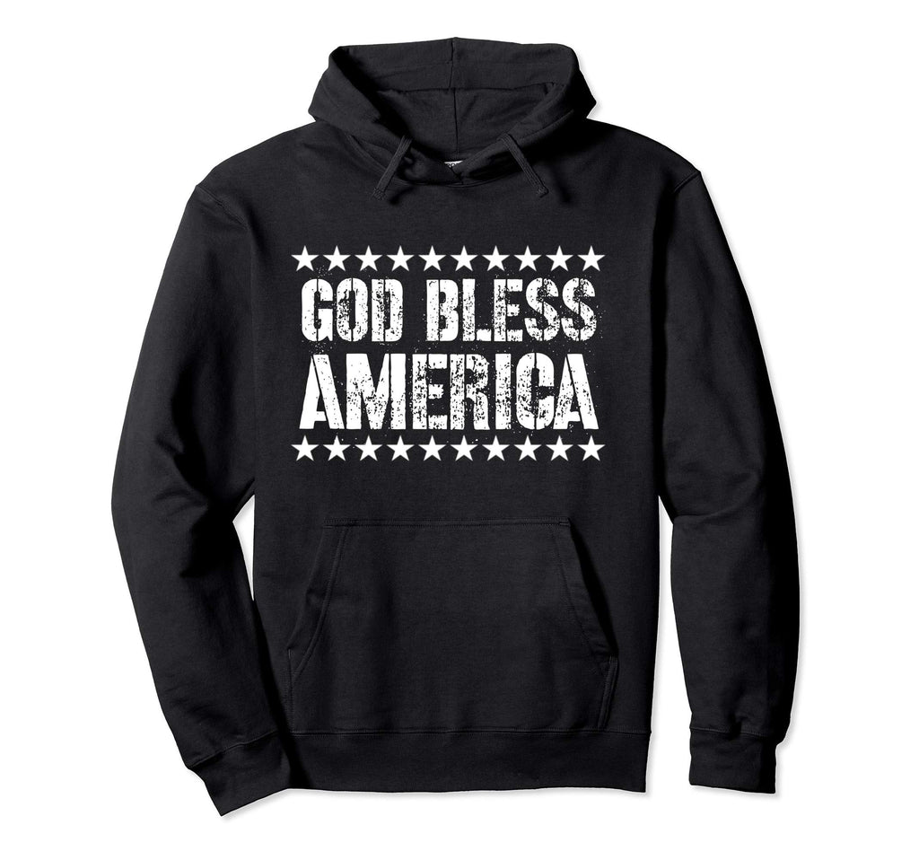 God Bless America Distressed Hoodie - Aesthetic Graphic Men Women - T-Shirt, Sweatshirt, Hoodie