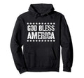 God Bless America Distressed Hoodie - Aesthetic Graphic Men Women - T-Shirt, Sweatshirt, Hoodie