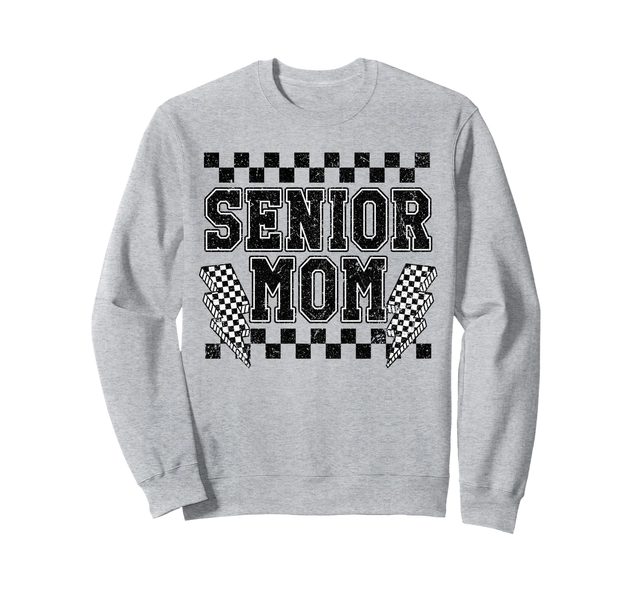 Lightning Checkered Team Game Sweatshirt - Fun Novelty Design for Adults - T-Shirt, Sweatshirt, Hoodie
