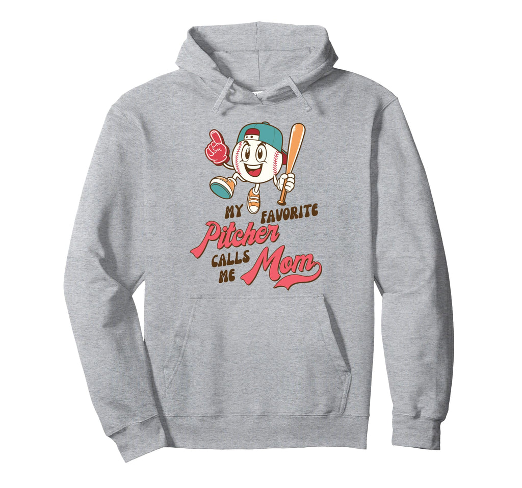 Baseball Mom Baseball Mama My Favorite Hoodie - Trendy Graphic for Adults - T-Shirt, Sweatshirt, Hoodie