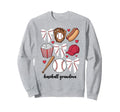 Baseball Grandma Coquette Bow Sweatshirt - Unique Graphic for Adults - T-Shirt, Sweatshirt, Hoodie