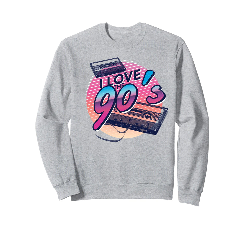 I Love 90S Cassette Tape 90S Nostalgia Sweatshirt - Graphic Print Men Women - T-Shirt, Sweatshirt, Hoodie