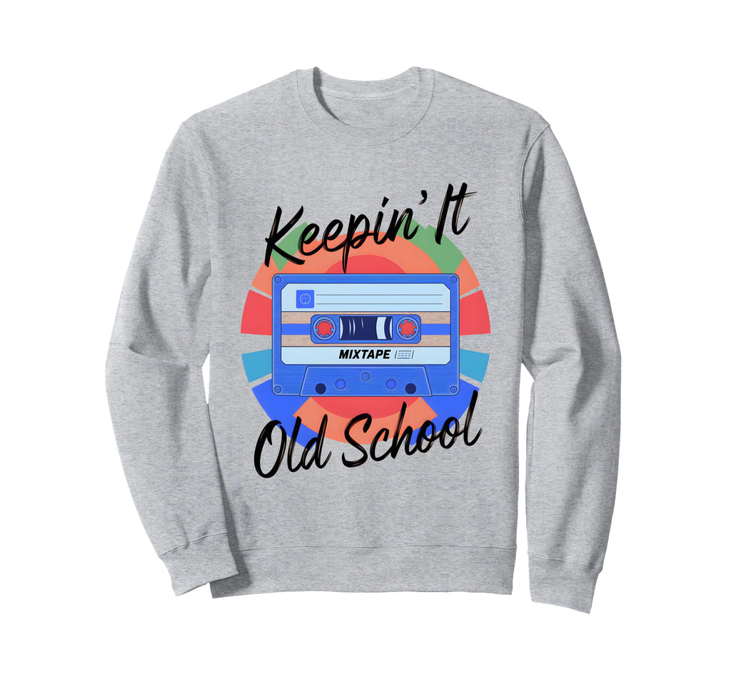 Old School Hip Hop 80S 90S Cassette Sweatshirt - Trendy Graphic Men Women - T-Shirt, Sweatshirt, Hoodie