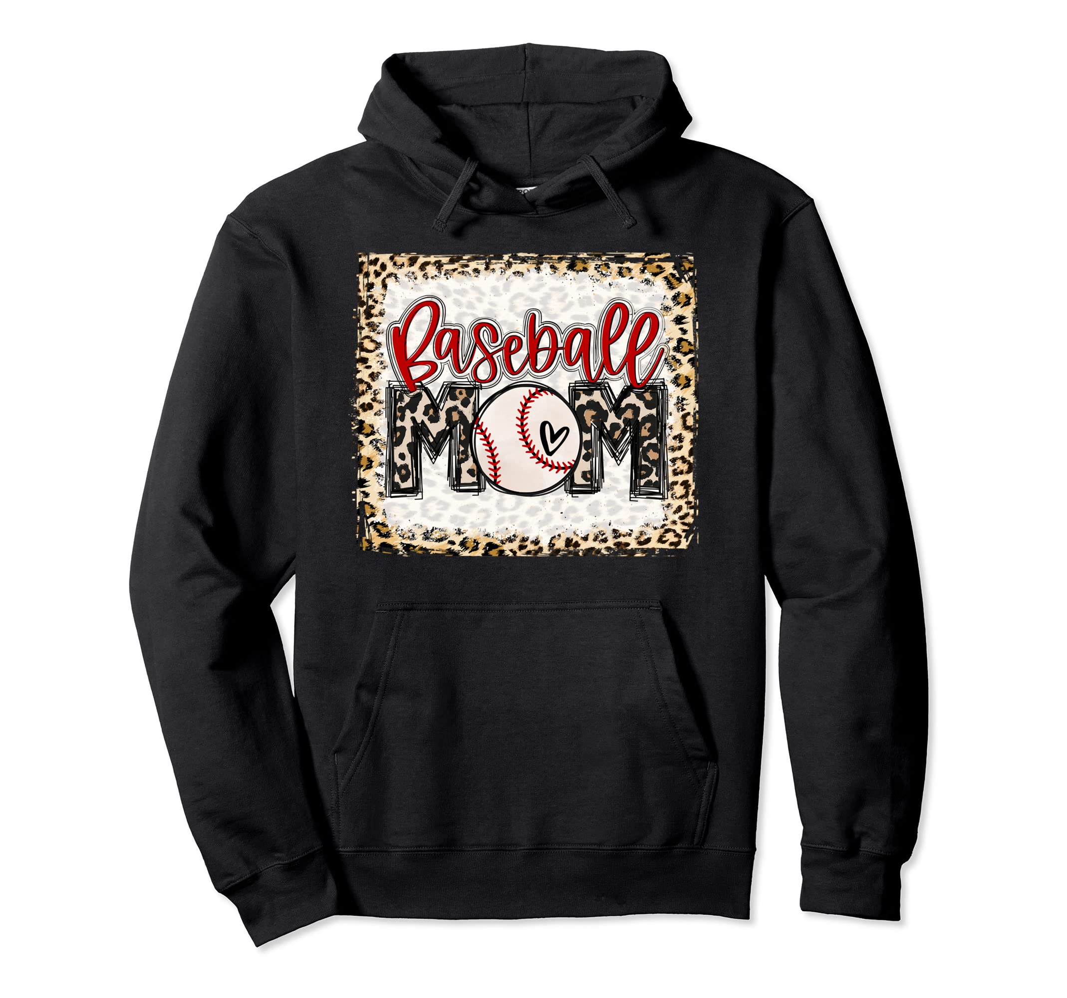 Bleached Baseball Mom Game Day Baseball Hoodie - Novelty Apparel Men Women - T-Shirt, Sweatshirt, Hoodie