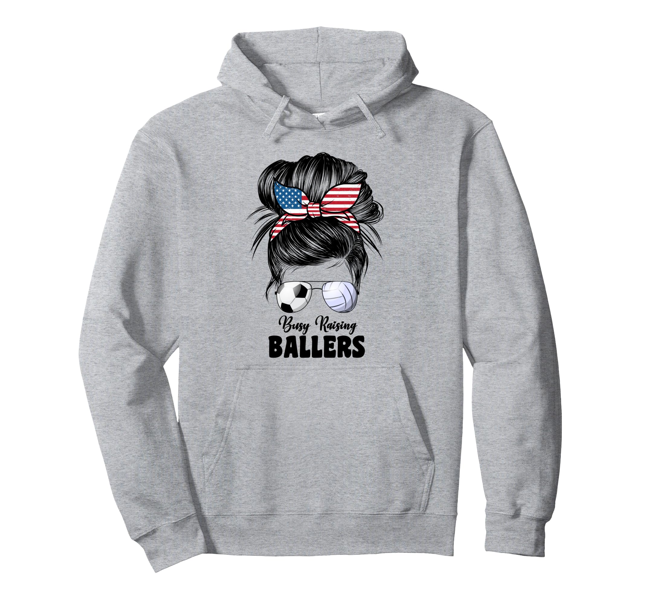 Busy Raising Ballers Volleyball And Hoodie - Minimalist Print Men Women - T-Shirt, Sweatshirt, Hoodie