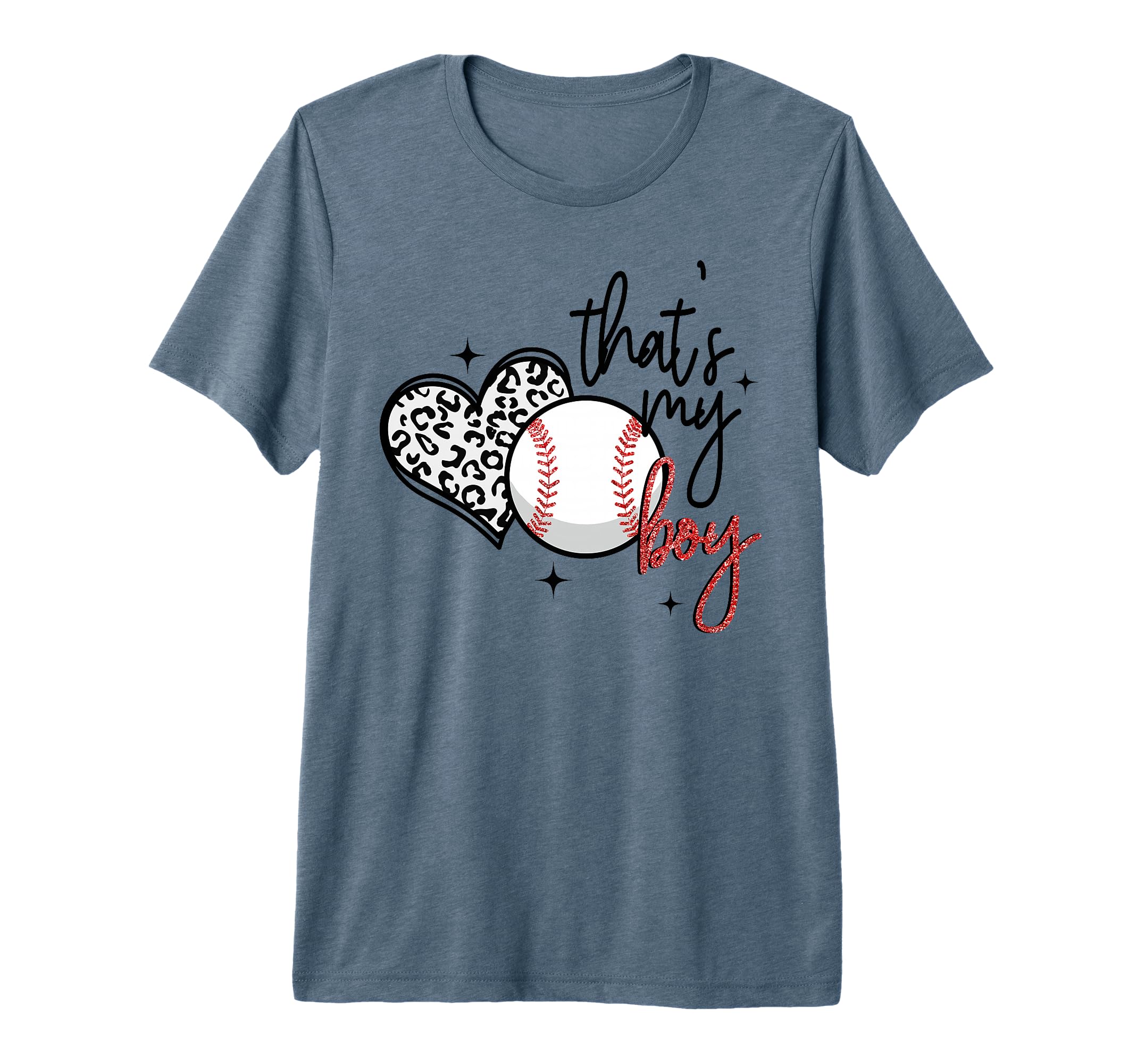 Thats My Leopard Heart Mothers Day T-Shirt - Graphic Print for Adults - T-Shirt, Sweatshirt, Hoodie