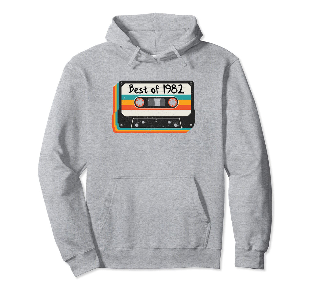 Best 1982 Mixtape Cassette Tape 40Th Hoodie - Novelty Apparel for Adults - T-Shirt, Sweatshirt, Hoodie