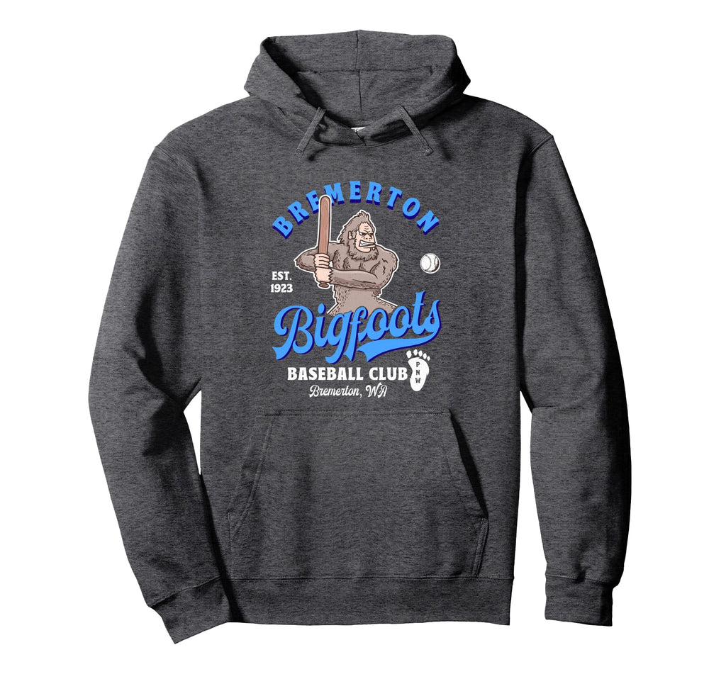 Funny Bigfoot Baseball Minor League Hoodie - Streetwear Style for Adults - T-Shirt, Sweatshirt, Hoodie
