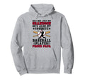 Proud Papa Baseball Papa Baseball Hoodie - Custom Art Print for Adults - T-Shirt, Sweatshirt, Hoodie