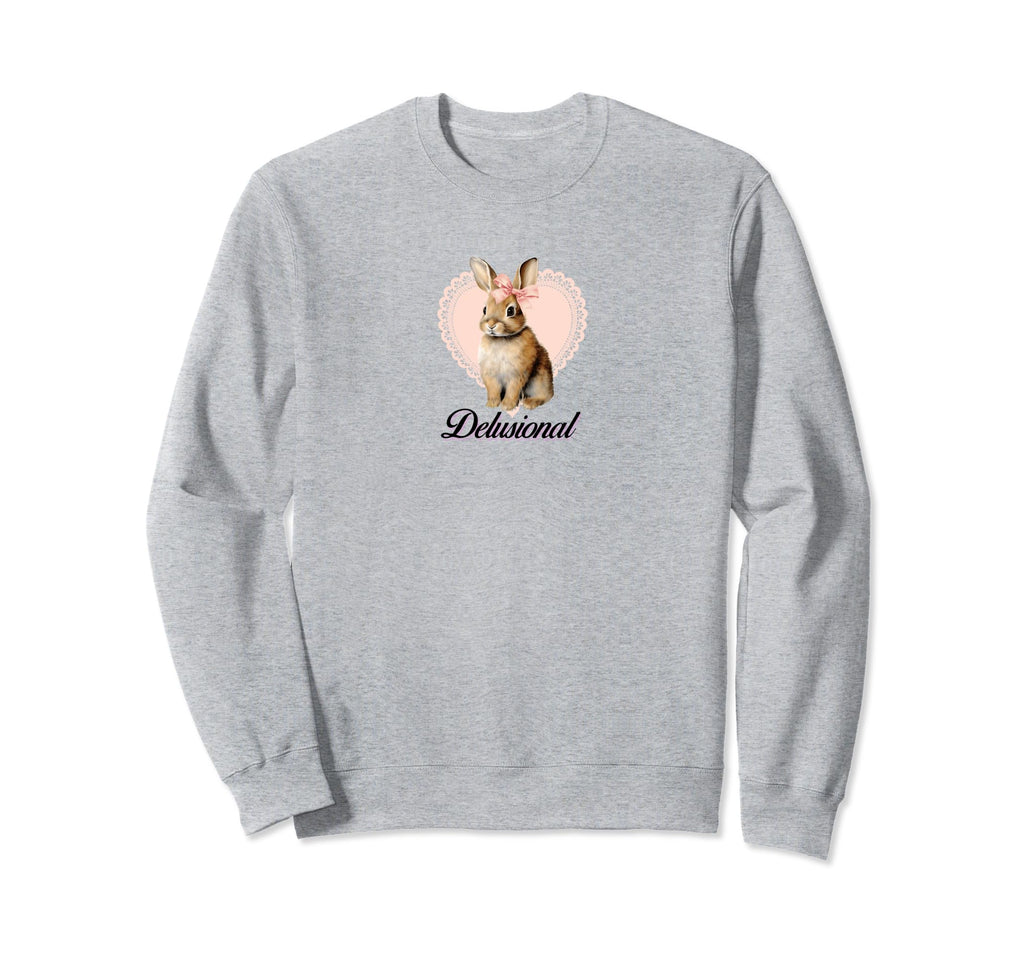Delusional Coquette Rabbit Bunny Y2K Sweatshirt - Graphic Print for Adults - T-Shirt, Sweatshirt, Hoodie