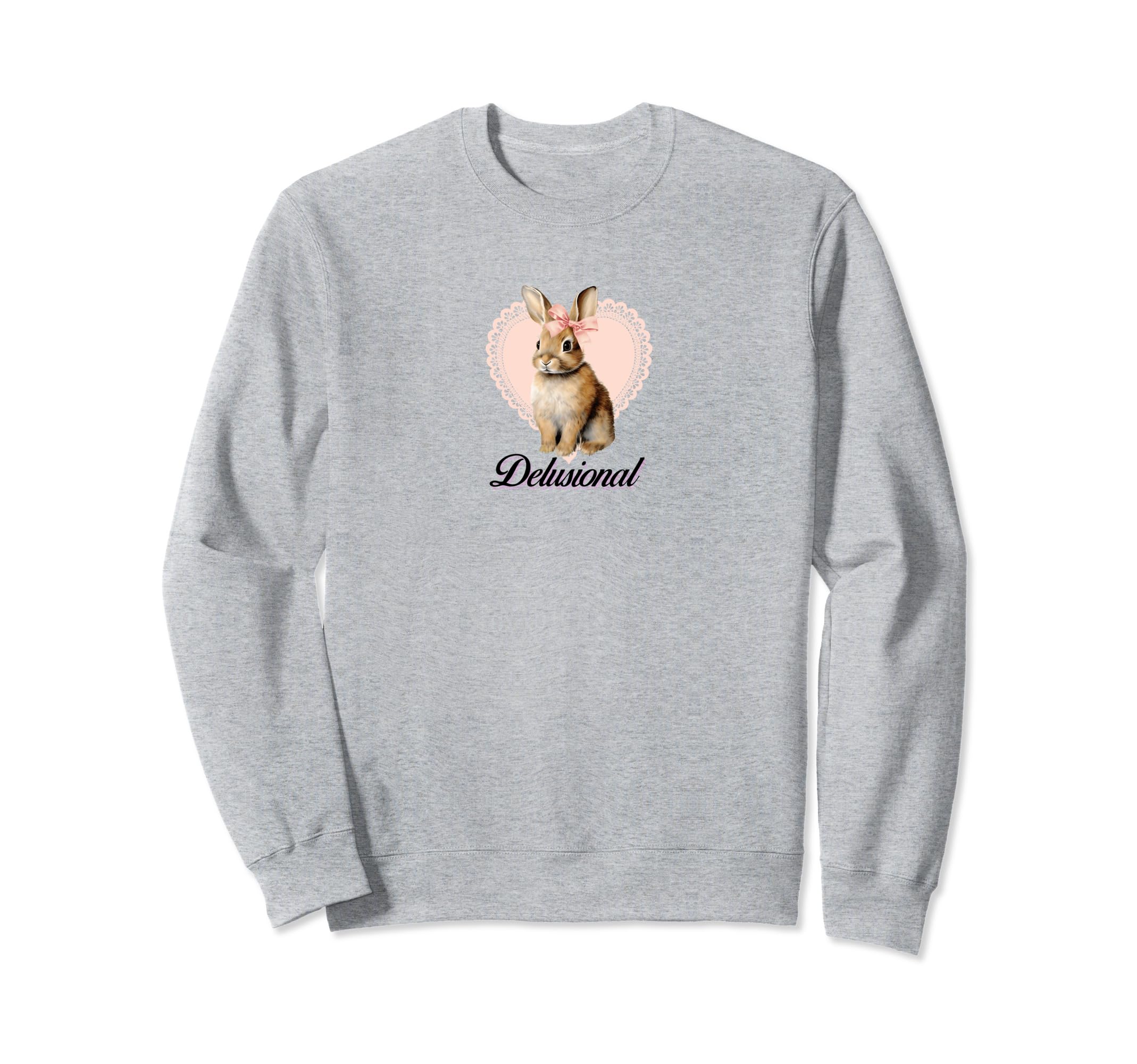 Delusional Coquette Rabbit Bunny Y2K Sweatshirt - Graphic Print for Adults - T-Shirt, Sweatshirt, Hoodie