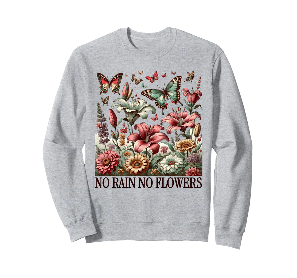 Flowers Womens Spring Tops Sweatshirt - Fun Novelty Design for Adults - T-Shirt, Sweatshirt, Hoodie