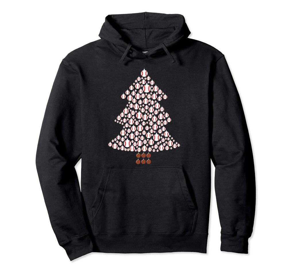 Baseball Tree Baseball Ornaments Hoodie - Custom Art Print Unisex - T-Shirt, Sweatshirt, Hoodie