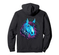 Horse Face Vaporwave Aesthetic Art Hoodie - Novelty Apparel for Adults - T-Shirt, Sweatshirt, Hoodie