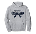 Burt Lake Michigan Distressed Hoodie - Casual Everyday Wear Unisex - T-Shirt, Sweatshirt, Hoodie